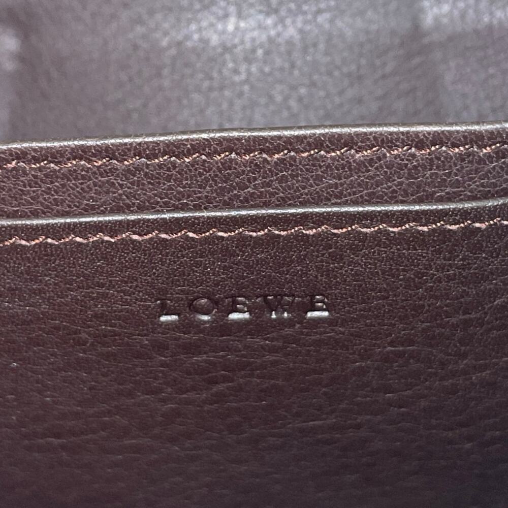LOEWE Vibrant Red Zip Around Coin Purse / Compact Card Wallet EUC - Picture 5 of 9